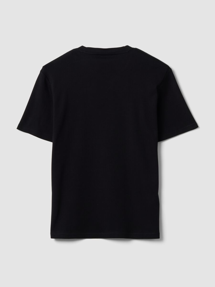 Black The Iconic Tee T-shirt in pure cotton, short sleeves, relaxed fit_5