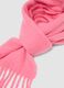 Sciarpa rosa con frange_1