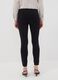 Black slim-fit stretch viscose Milano-knit leggings_2