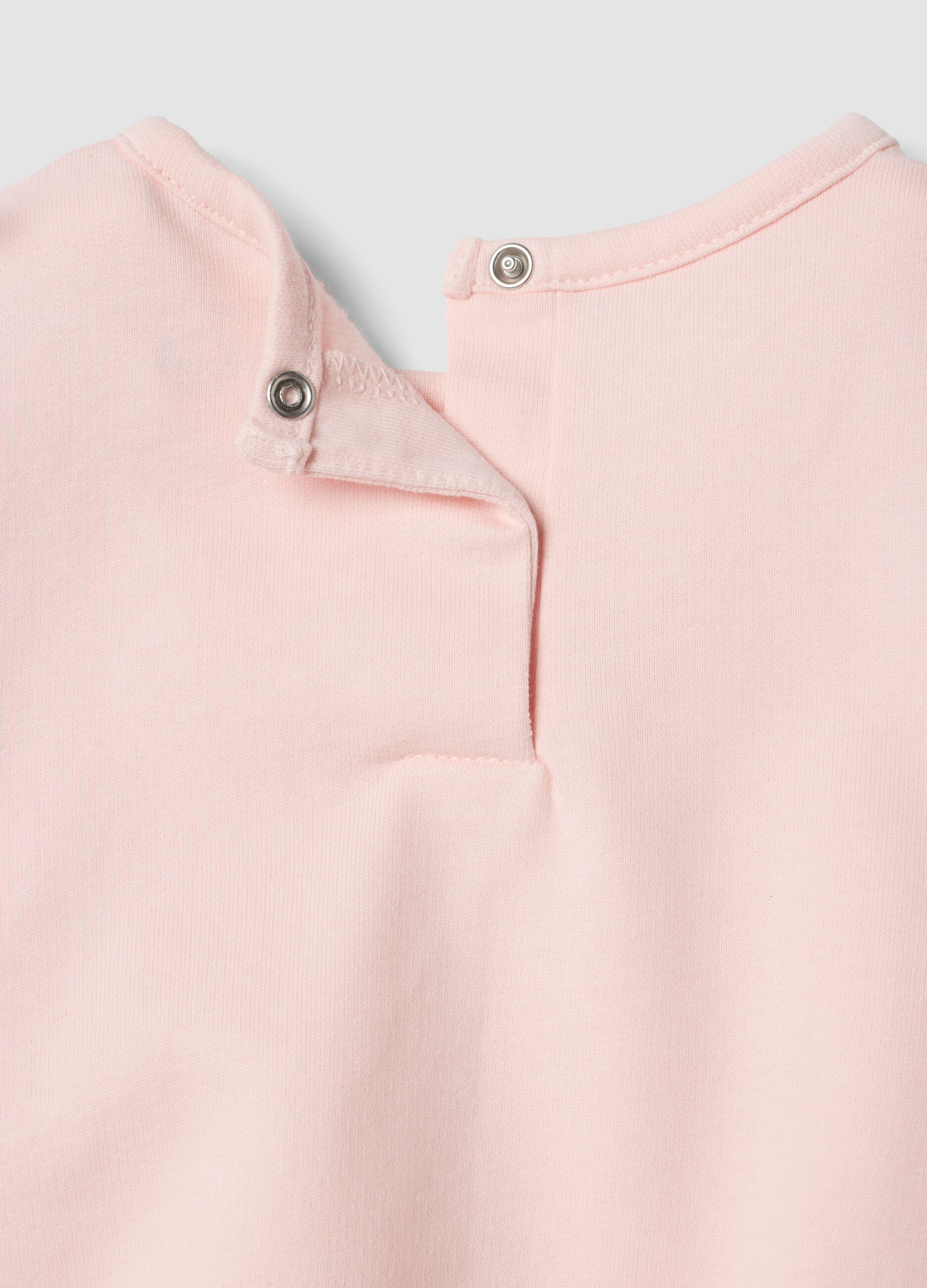 Pink organic cotton pyjamas with teddy bear print