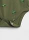 Green cotton bodysuit for newborn_3