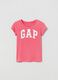 Cotton T-shirt with logo print_0