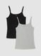 Bipack canotte nere in cotone elasticizzato con girocollo_4