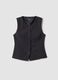 Black slim-fit viscose-blend waistcoat_4