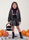 Giubbotto nero con zip regular fit per bambina_1