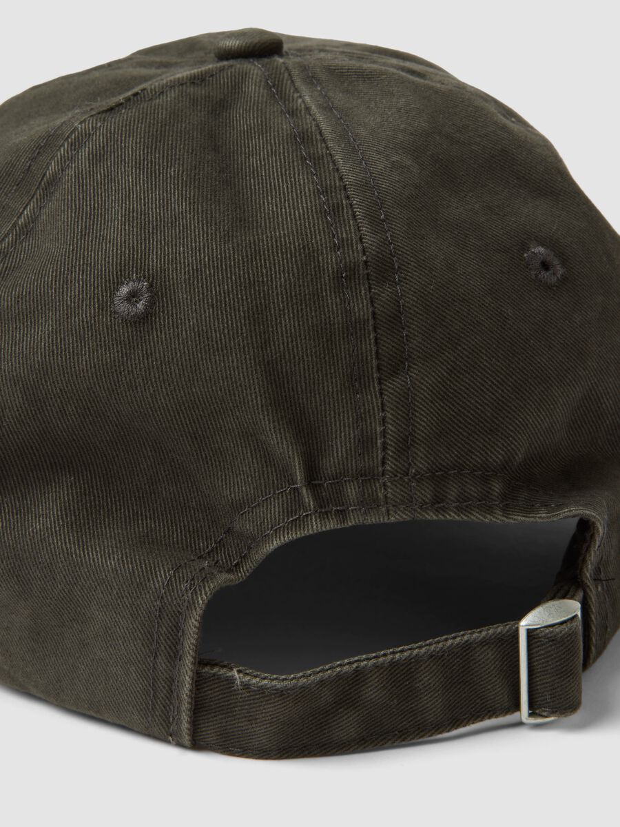 Grey pure cotton baseball cap_2