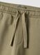 Beige pure cotton fleece over-fit jogger trousers_3