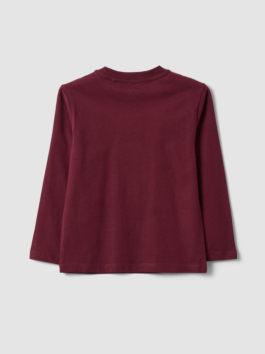 Purple organic cotton crew-neck T-shirt_1