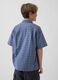 Short-sleeve stretch cotton shirt_1