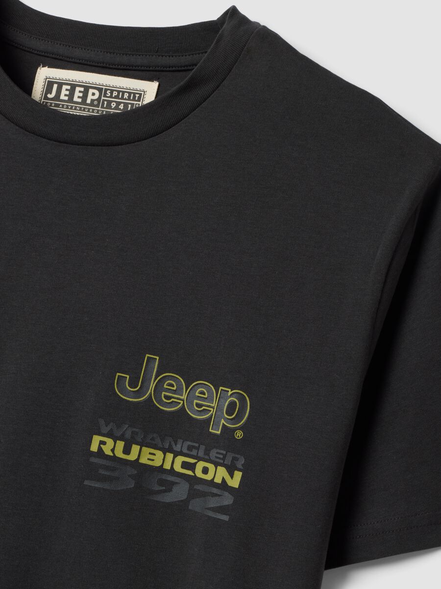 تي شيرت رمادي من القطن الخالص بطبعة Jeep_1