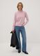 Pink long-sleeved top with high neck, regular fit_0