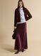 Long red skirt in pure viscose_1