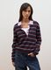 Maglia multicolor in pura lana con colletto polo fitted_2