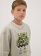 Grey 100% cotton gaming-print crew-neck sweatshirt_0