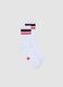 White stretch cotton sports socks_0