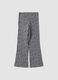 Grey organic stretch cotton flared leggings_1