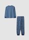 Blue pure organic cotton pyjamas with MARVEL Spider-Man print_1