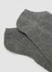 3-pack of grey ankle socks in stretch organic cotton_1