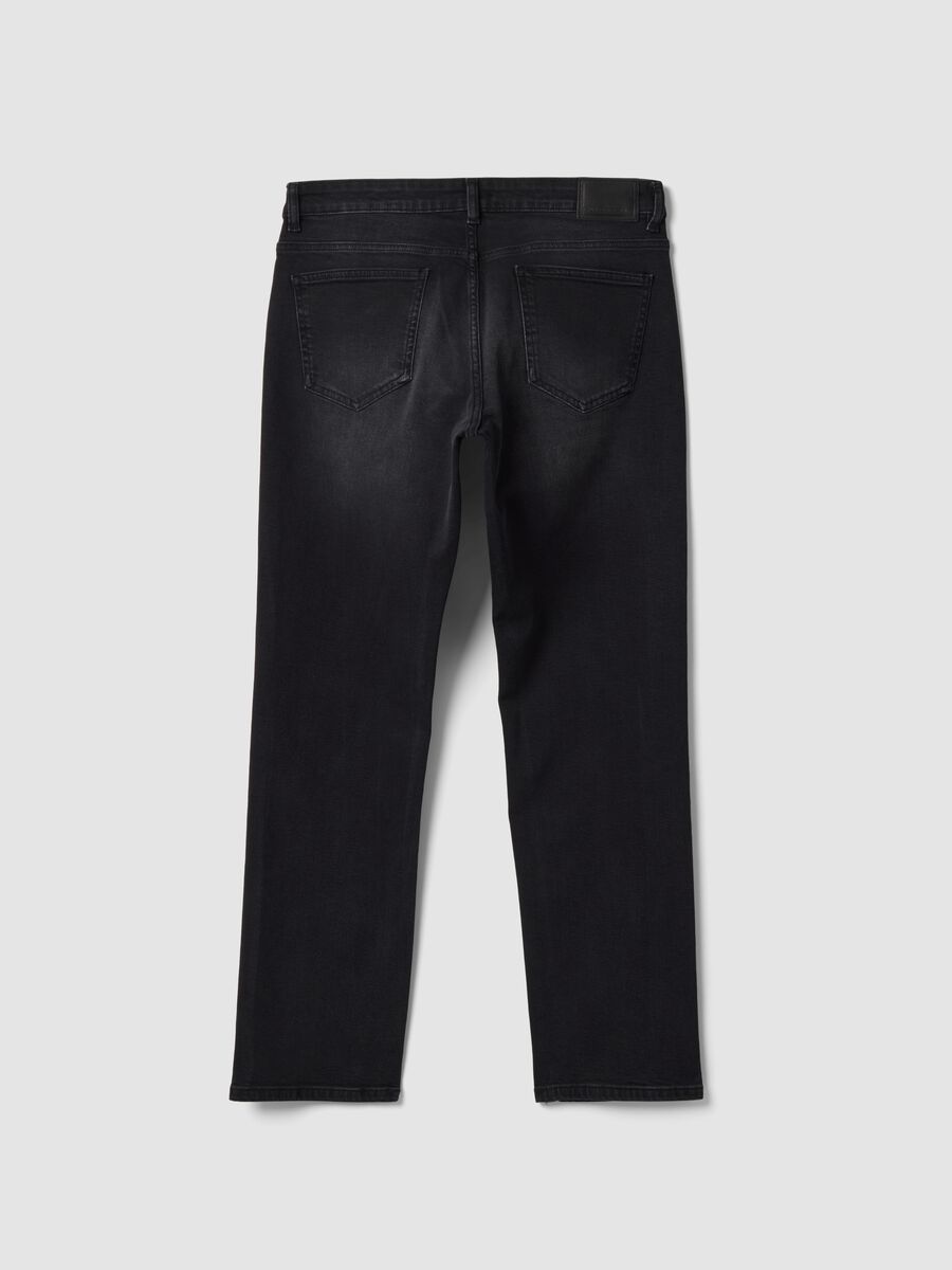 Black stretch cotton comfort-fit jeans_5