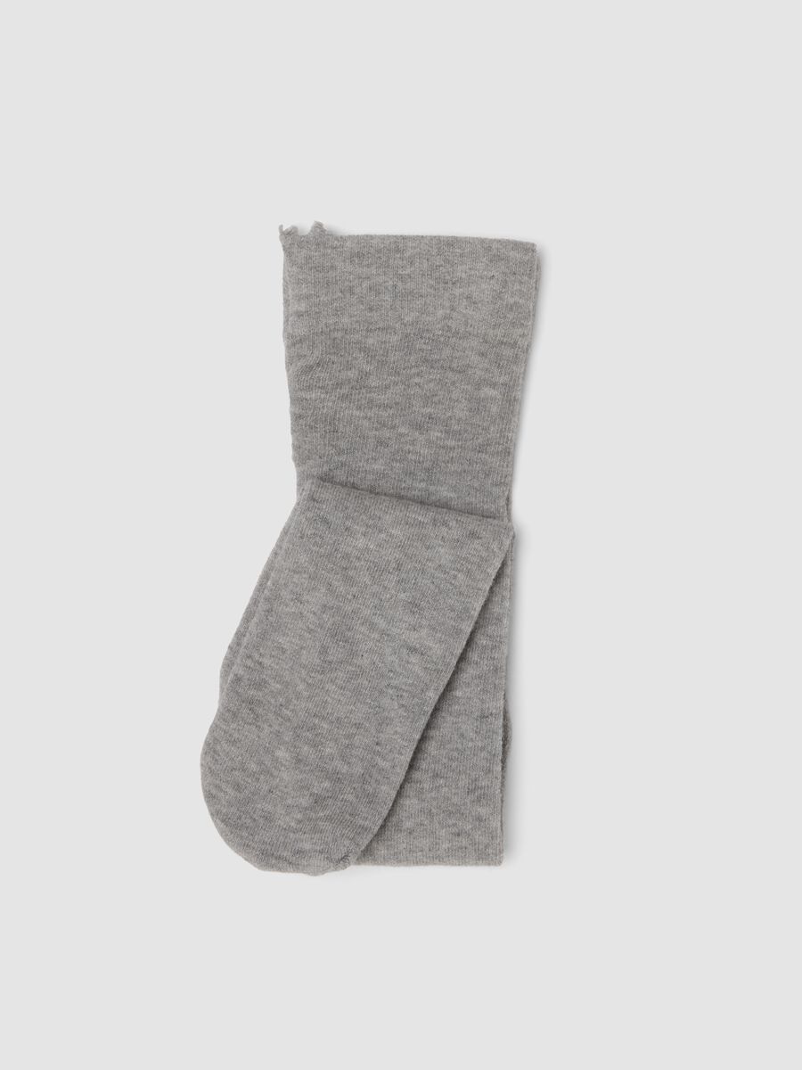 Grey marl organic stretch cotton tights_0