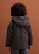 Green water-repellent padded cotton-blend jacket with hood_2