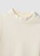 White pure organic cotton T-shirt with raised neck_2