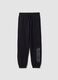 Pantaloni jogger blu in puro cotone organico_0