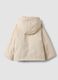 Pink padded hooded jacket with animal-print lining_1