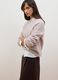 Beige alpaca and wool blend crew-neck jumper_0