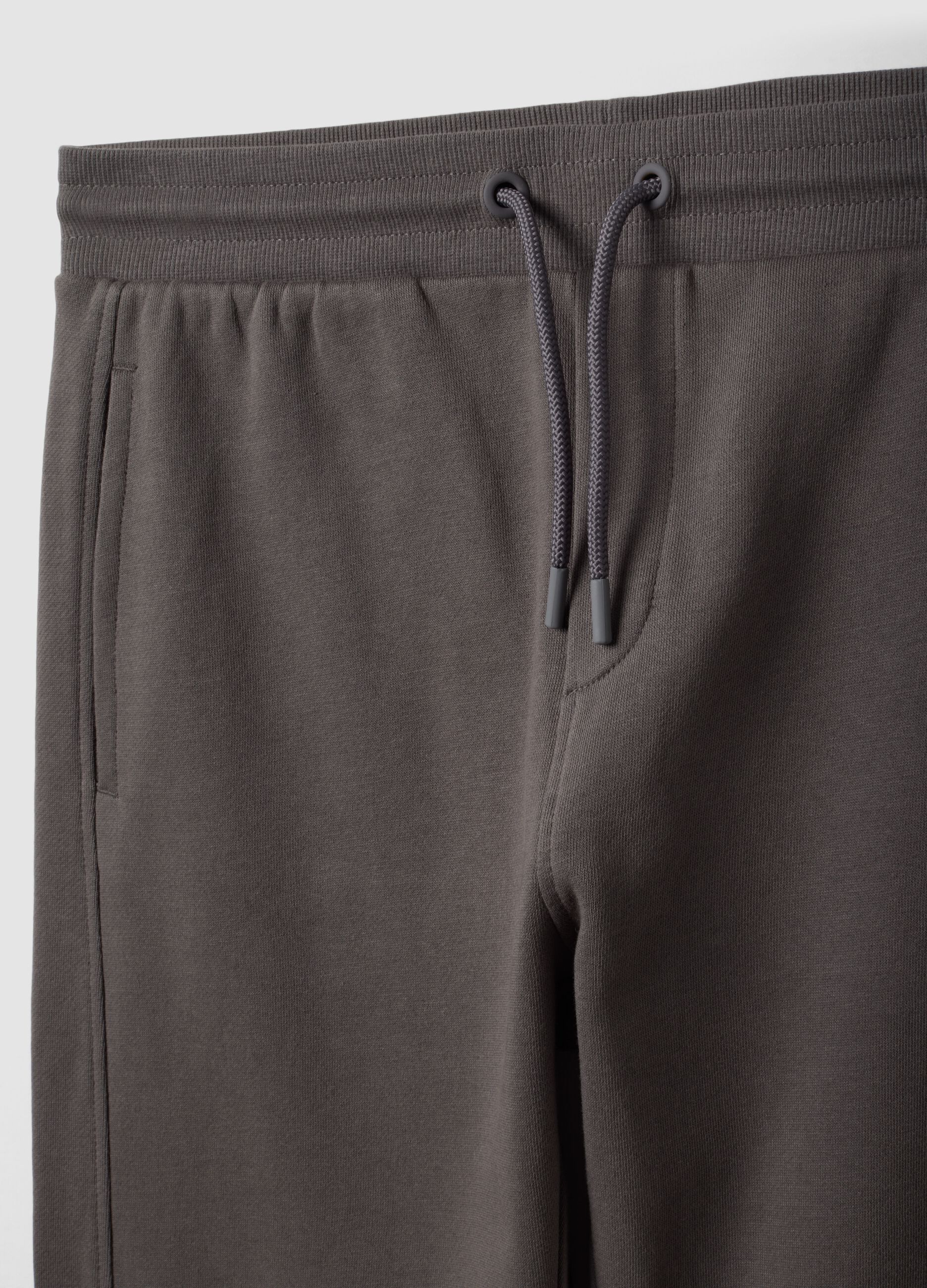Grey organic cotton jogger trousers