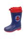 Blue boots with red pattern for girls_0