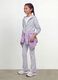 Girls&rsquo; grey hoodie in 100% organic cotton with star detail_2