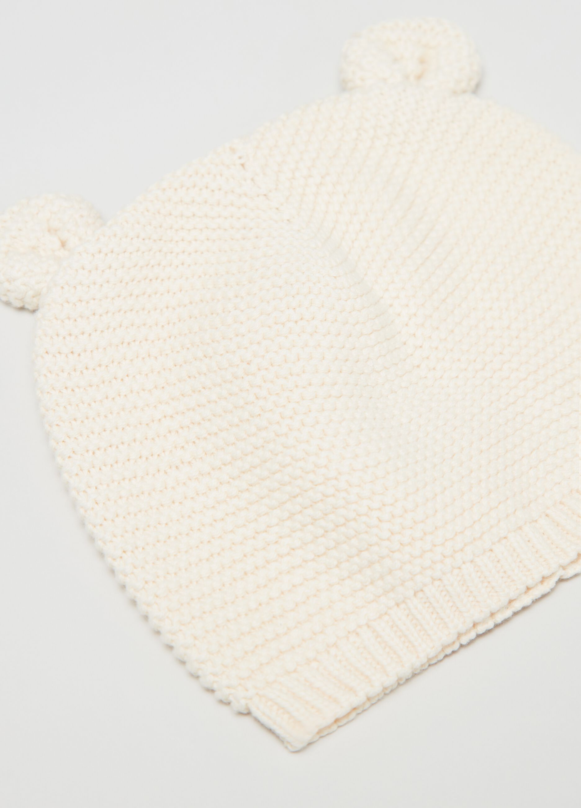 Knitted hat with ears