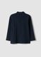 Blue organic cotton polo-neck jumper_1