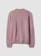 Maglia rosa girocollo in jersey knit regular fit_6