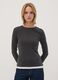 Grey cotton-blend crew-neck T-shirt_2
