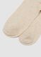 3-pack beige and white stretch organic cotton socks_1