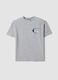 Grey pure cotton Lakers print T-shirt for boys_3