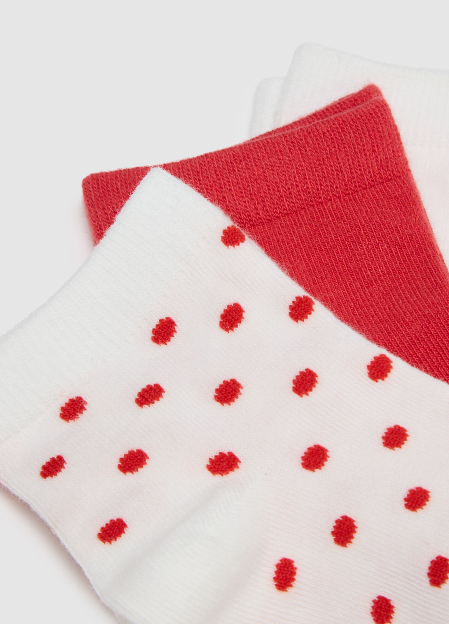 Multipack of Short Multicolour Stretch Cotton Socks for Girls