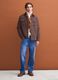Brown wool-blend scarf with paisley print_3