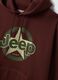 هودي بني بمزيج قطن مع طبعة Jeep، بقصّة مريحة (Relaxed Fit)_1