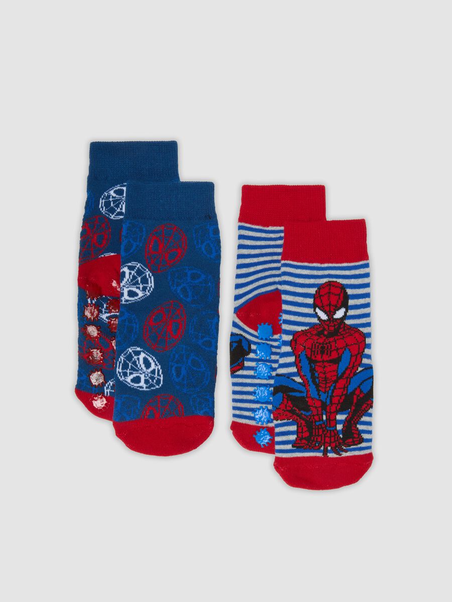 2-pack of MARVEL Spider-Man stretch organic cotton non-slip socks_0