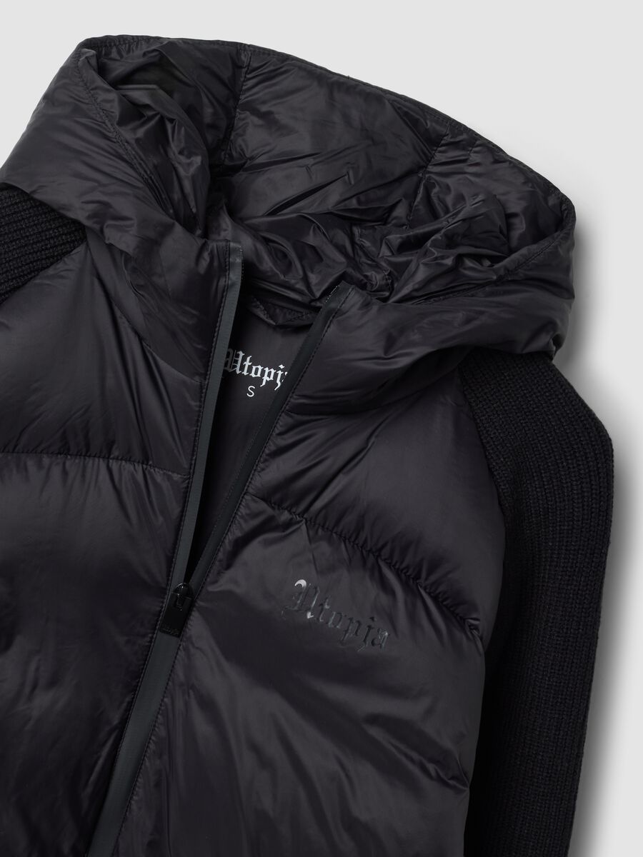 Padded Knit Jacket Black_2
