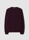 Purple pure wool crew-neck jumper, regular fit_4