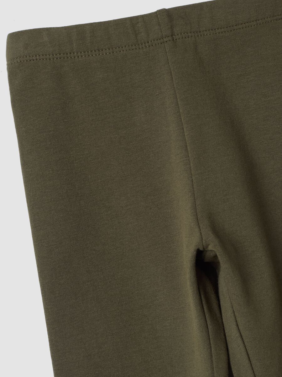 Purple organic stretch cotton leggings_2