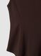 Brown fitted ribbed stretch-modal T-shirt ALTAVIA STUDIO_6