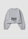 Grey cropped cotton-blend sweatshirt_4