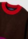 Dark brown striped stretch-wool crew-neck jumper_2
