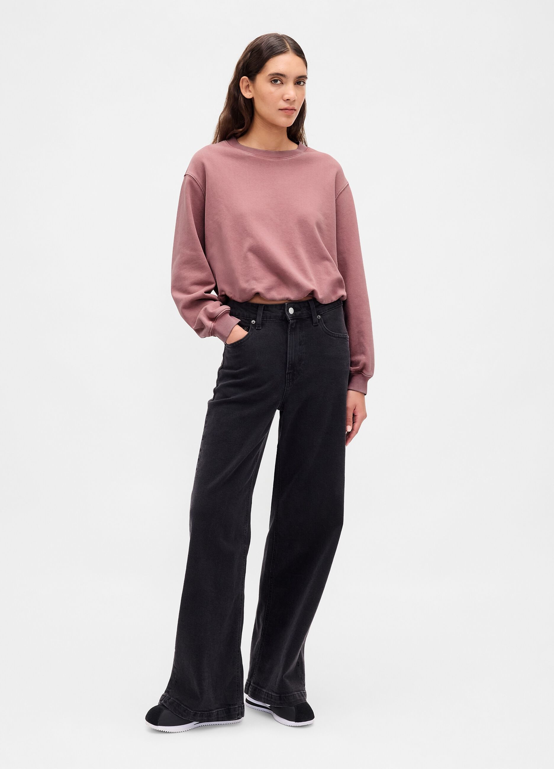 Pink Crew Neck Sweatshirt