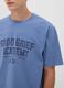تيشيرت أزرق من قطن خالص بطبعة Peanuts بقصّة مريحة_2